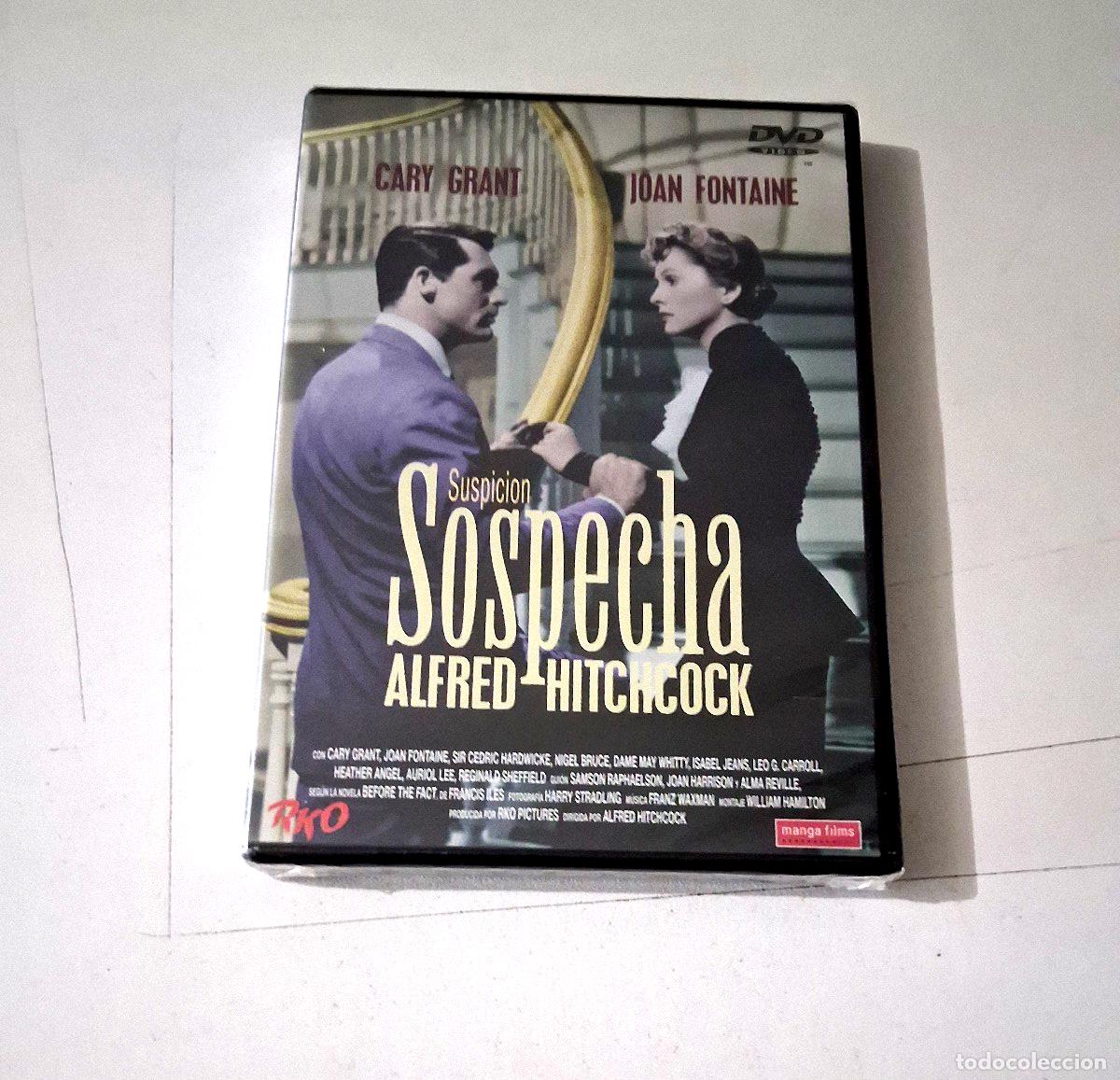 Cine: DVD &rdquo;SOSPECHA&rdquo; PRECINTADO SEALED ALFRED HITCHCOCK CARY GRANT JOAN FONTAINE