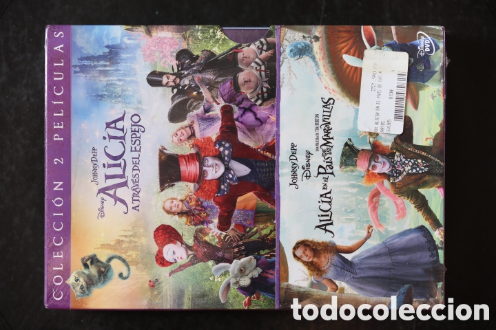 Cine: Pack 2 DVD precintado. ALICIA EN EL PA&Iacute;S DE LAS MARAVILLAS + ALICIA A TRAV&Eacute;S DEL ESPEJO. Johnny Depp