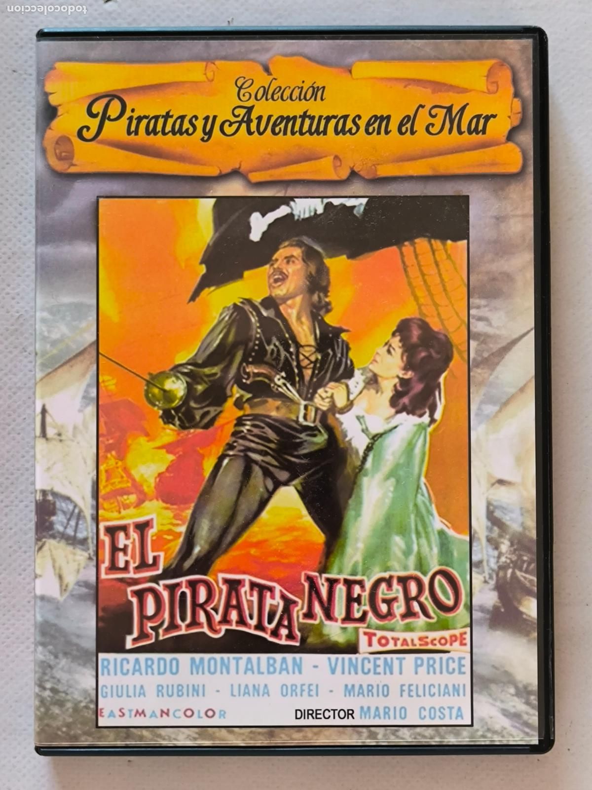 Cine: DVD EL PIRATA NEGRO - MARIO COSTA, RICARDO MONTALBAN (5W)