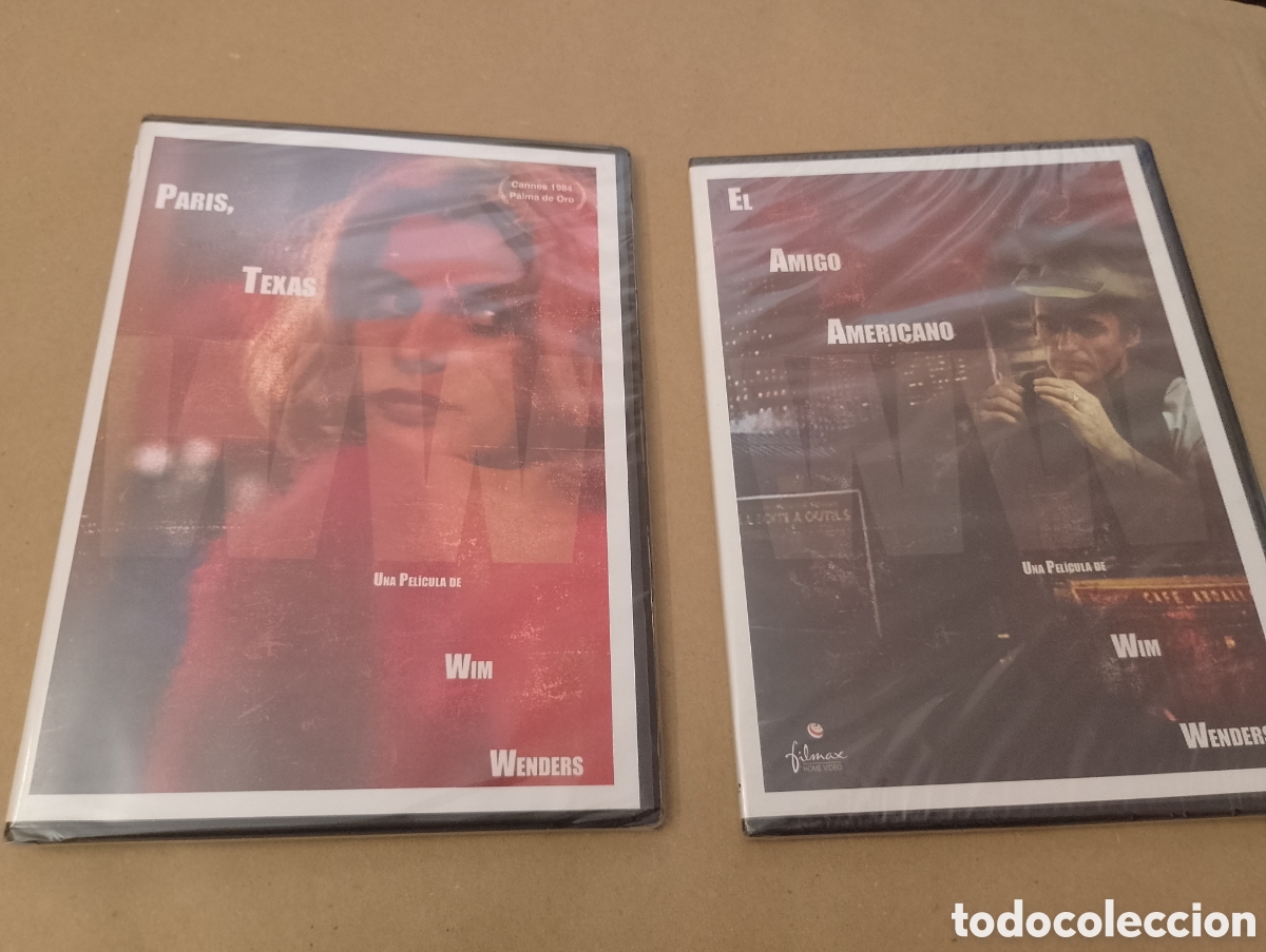 Cin&eacute;ma: 2 Dvds. Paris, Texas + El amigo americano. Precintado. Win Wenders.