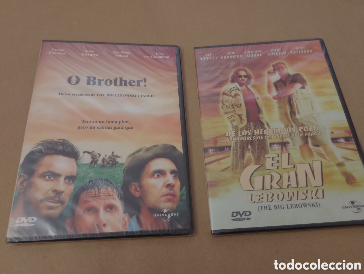 Cinema: 2 Dvds. O Brother! + El gran Lebowski. Precintado. Hermanos Coen.