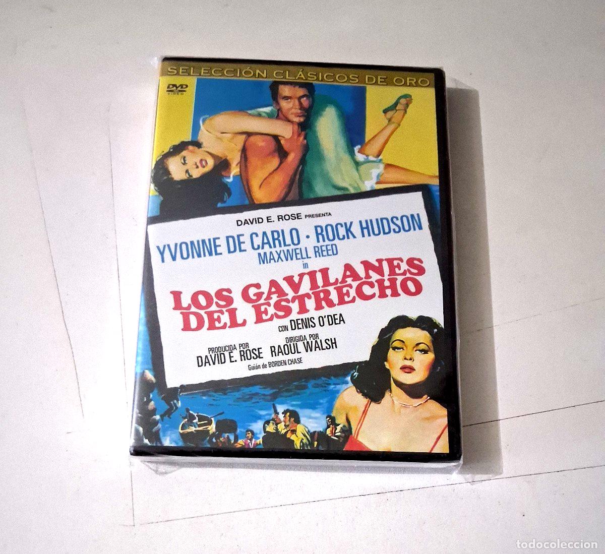 Cine: DVD &rdquo;LOS GAVILANES DEL ESTRECHO&rdquo; PRECINTADO RAOUL WALSH YVONNE DE CARLO ROCK HUD