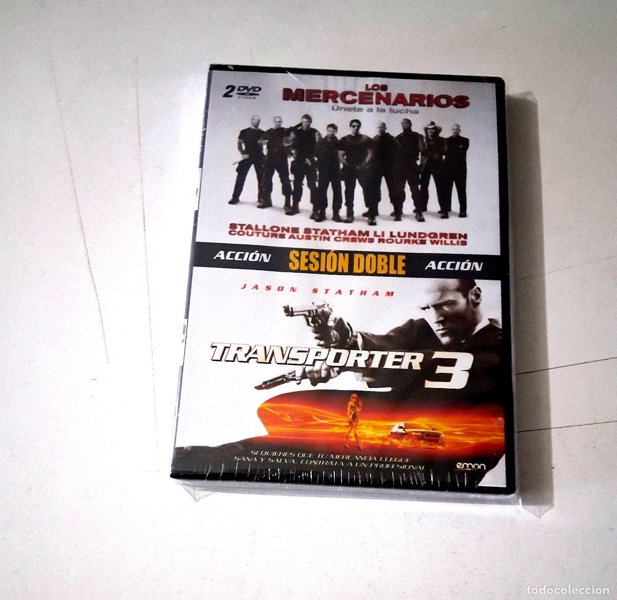 Cine: DVD &rdquo;LOS MERCENARIOS / TRANSPORTER 3&rdquo; 2DVD PRECINTADO SEALED JASON STATHAM