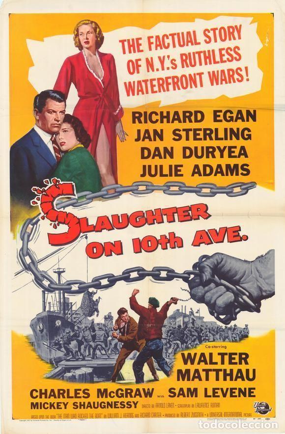 Cine: Matanza en la Decima Avenida- Slaughter on Tenth Avenue- Richard Egan, Jan Sterling DVD Nuevo