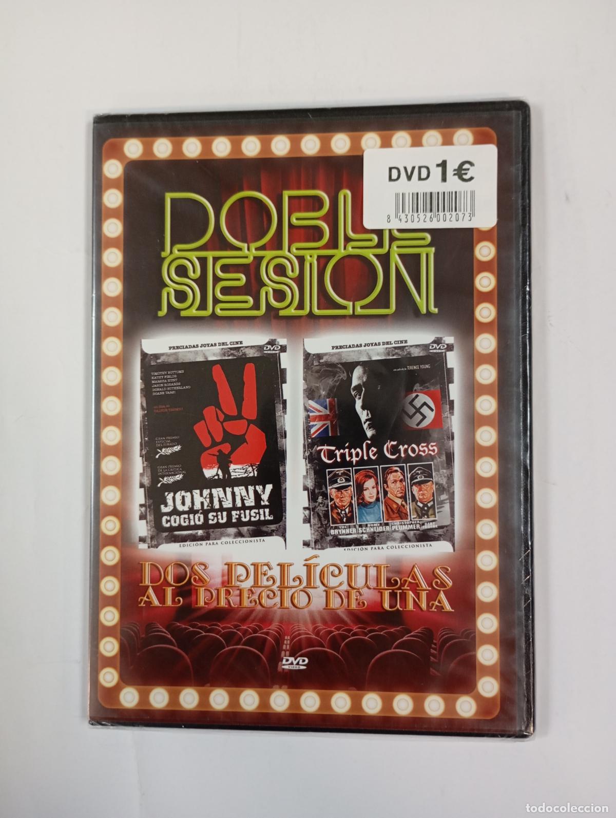 Cine: DOBLE SESI&Oacute;N. JOHNNY COGI&Oacute; SU FUSIL. TRIPLE CROSS. DVD. NUEVO. TDKV146
