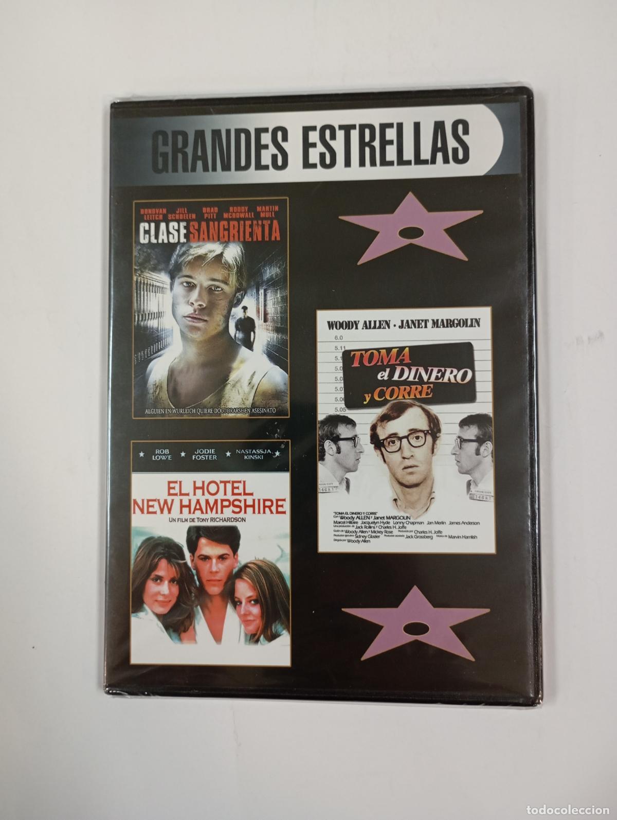 Cine: GRANDES ESTRELLAS. CLASE SANGRIENTA. TOMA EL DINERO Y CORRE. DVD. NUEVO. TDKV146