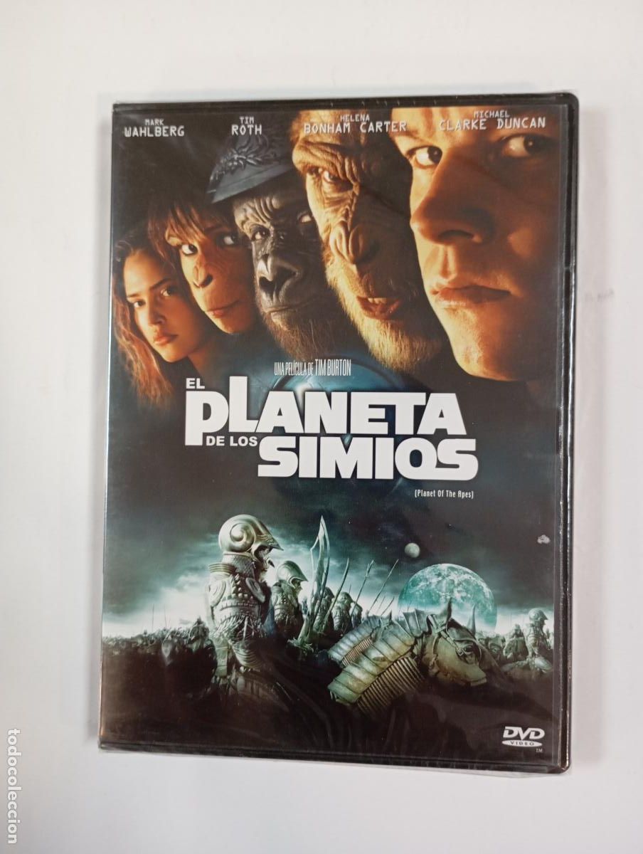 Cine: EL PLANETA DE LOS SIMIOS. TIM BURTON. DVD. NUEVO. TDKV146