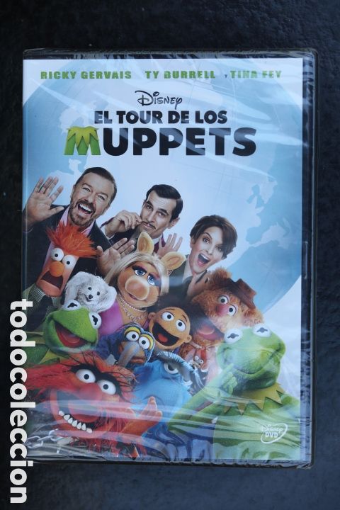 Cine: DVD precintado. EL TOUR DE LOS MUPPETS. Rick Gervais, Tina Fey. Nuevo.