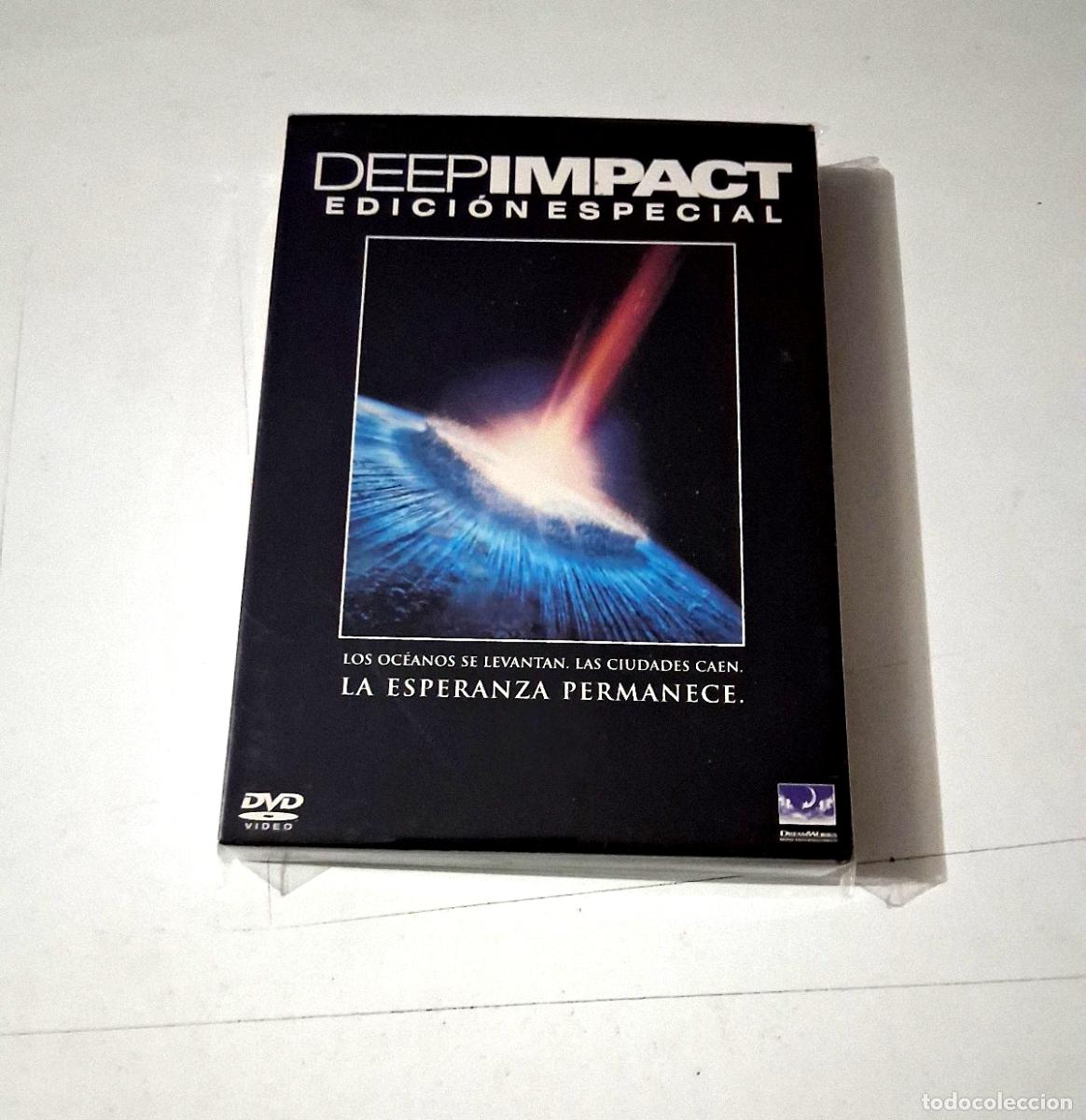 Cine: DVD &rdquo;DEEP IMPACT&rdquo; EDICION ESPECIAL +FUNDA CARTON MIMI LEDIER ELIJAH WOOD ROBERT