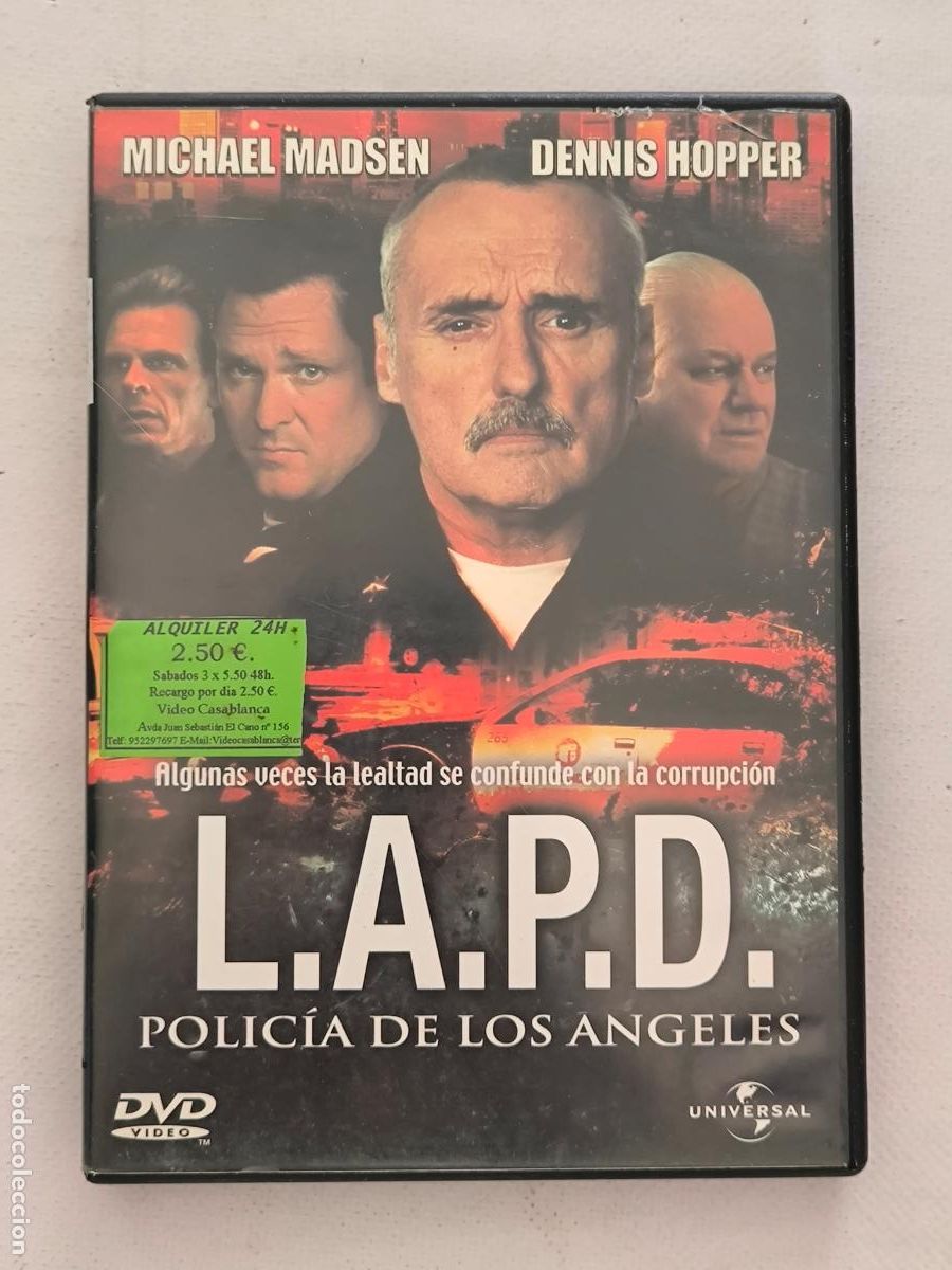Cine: DVD L.A.P.D. POLICIA DE LOS ANGELES - MICHAEL MADSEN, DENNIS HOPPER - LEER DESCRIPCION (H3)