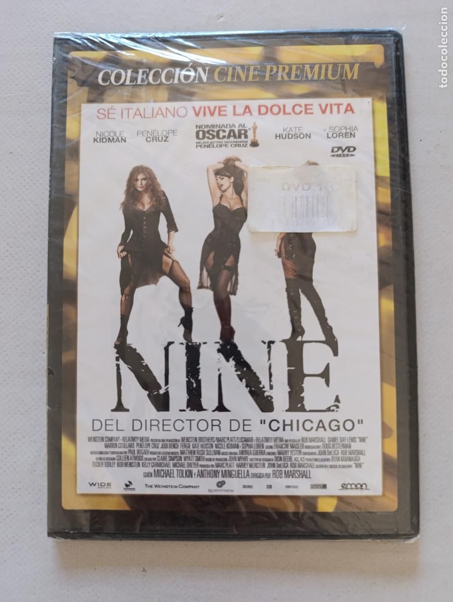 Cine: DVD NINE - NICOLE KIDMAN, PENELOPE CRUZ - CAJA SLIM - NUEVO, PRECINTADO (I3)