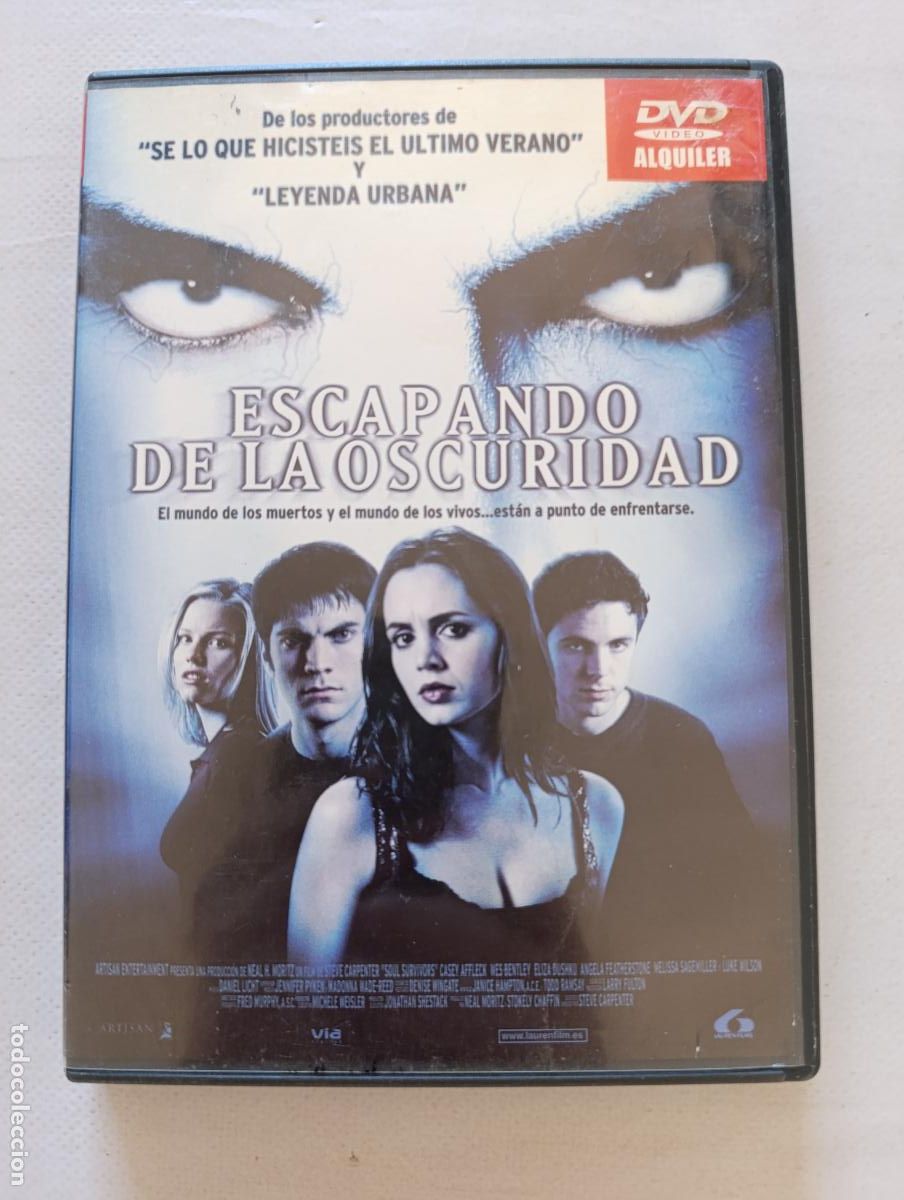 Cine: DVD ESCAPANDO DE LA OSCURIDAD - EDICION DE ALQUILER - LEER DESCRIPCION (L3)