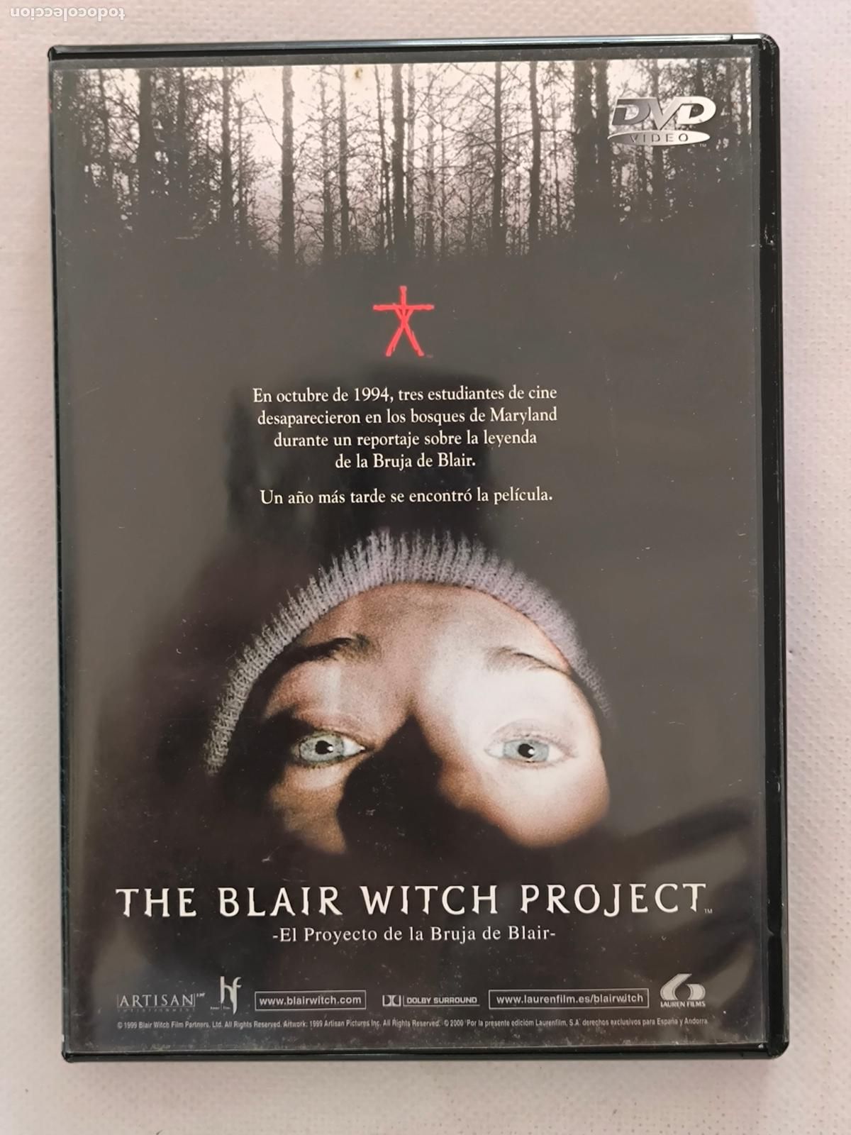 Cine: DVD THE BLAIR WITCH PROJECT (EL PROYECTO DE LA BRUJA DE BLAIR) (O3)