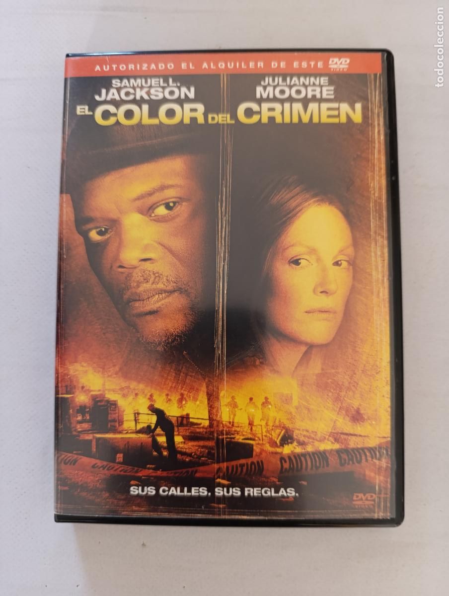 Cinema: DVD EL COLOR DEL CRIMEN - EDICION DE ALQUILER - SAMUEL L. JACKSON, JULIANNE MOORE (N3)
