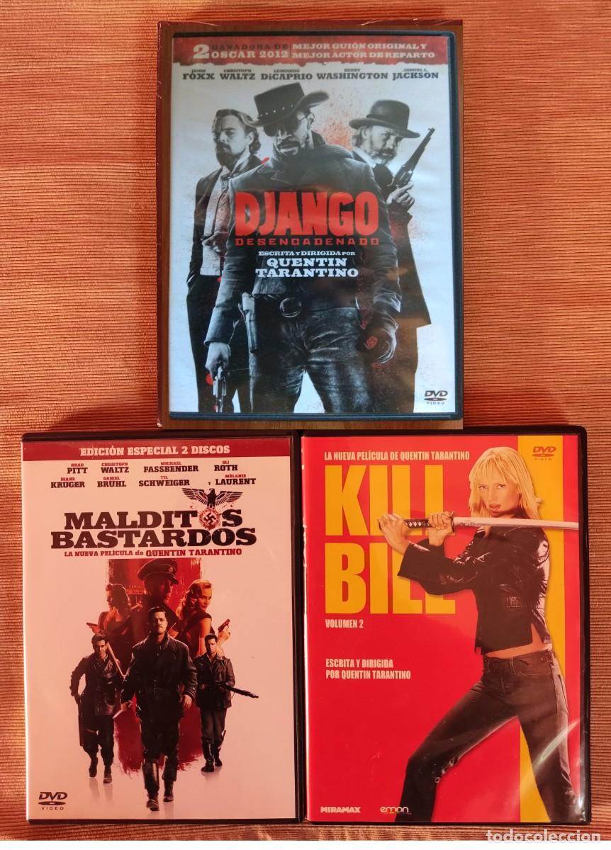 Cinema: Pack DVD Quentin Tarantino: Django desencadenado, Malditos bastardos, Kill bill 2