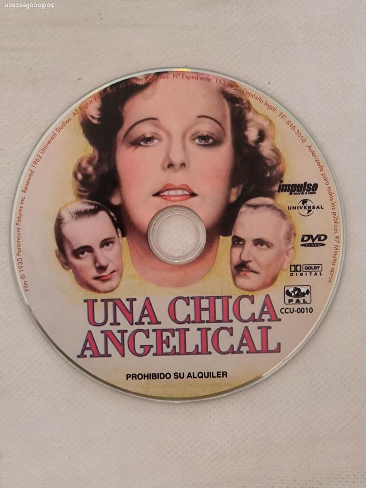 Cine: DVD UNA CHICA ANGELICAL - SOLO DISCO (018B)