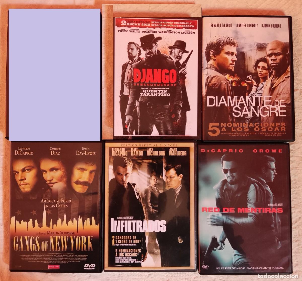 Cinema: Pack DVD Leonardo DiCaprio: Red de mentiras, Infiltrados, Diamante de sangre, Django desencadenado
