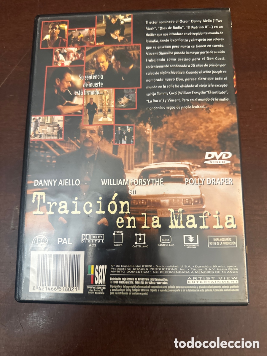 Cine: TRAICION EN LA MAFIA - DVD - Foto 4