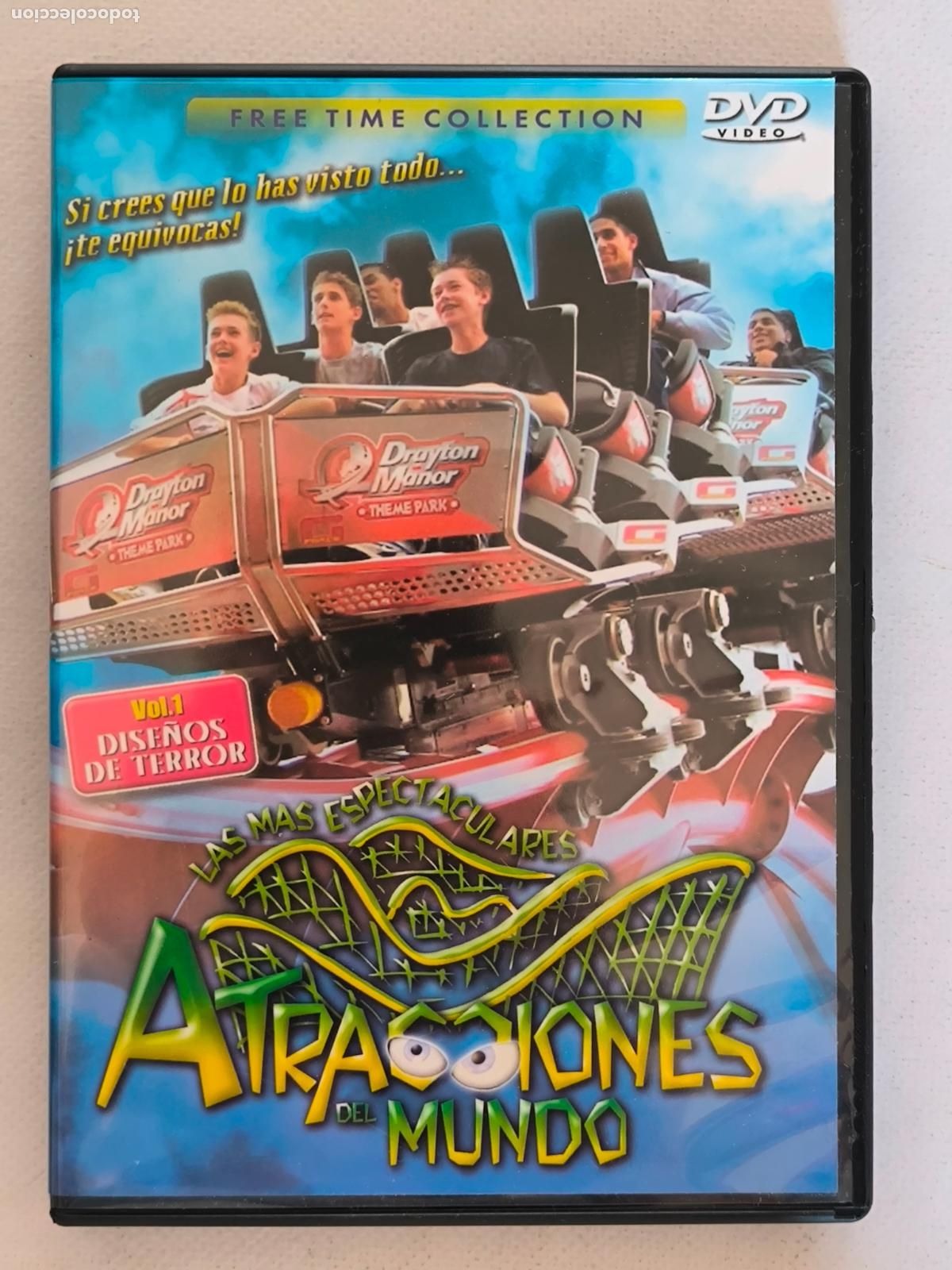 Cine: DVD LAS MAS ESPECTACULARES ATRACCIONES DEL MUNDO VOL. 1 - DISE&Ntilde;OS DE TERROR (Z3)