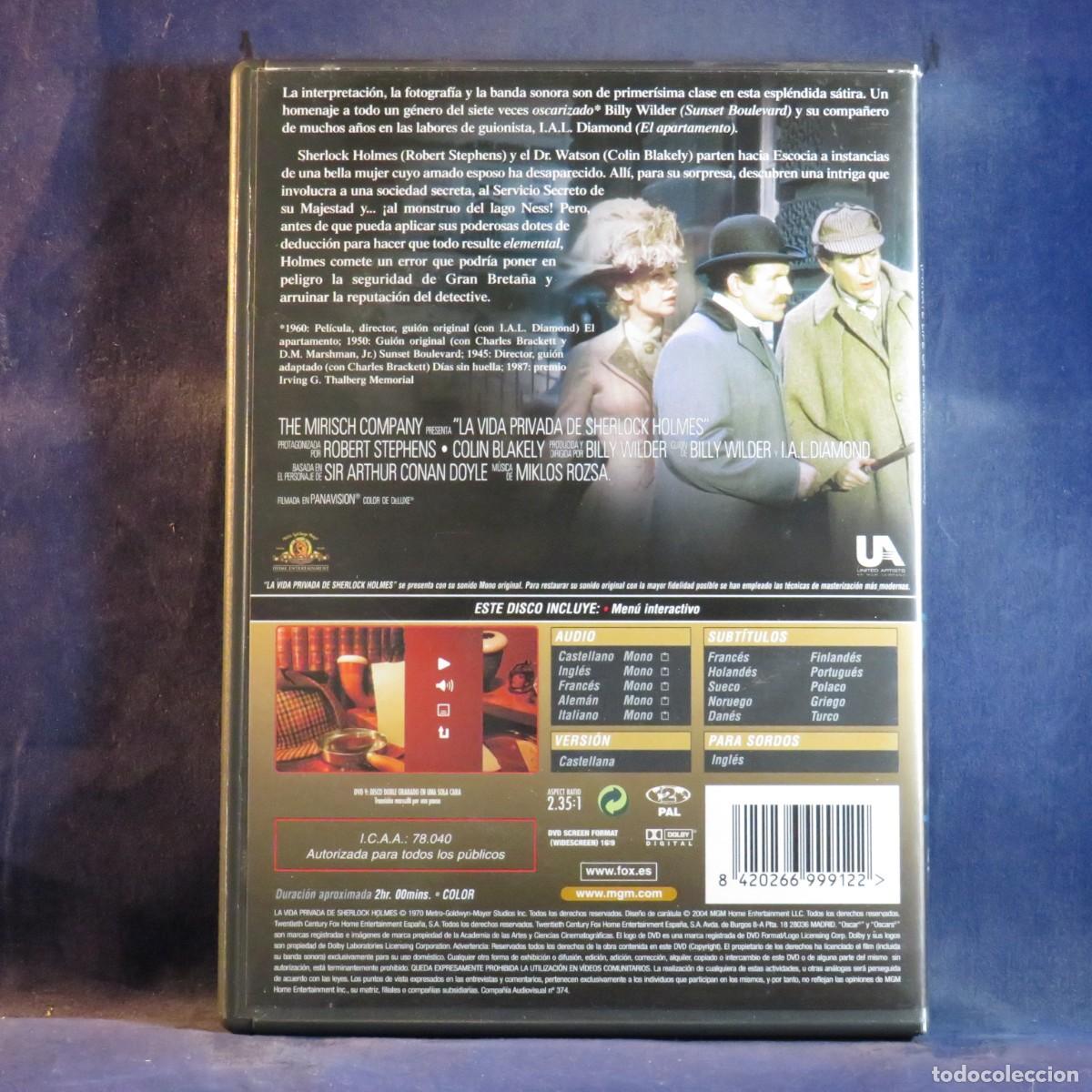 Cine: LA VIDA PRIVADA DE SHERLOCK HOLMES - DVD - Foto 2