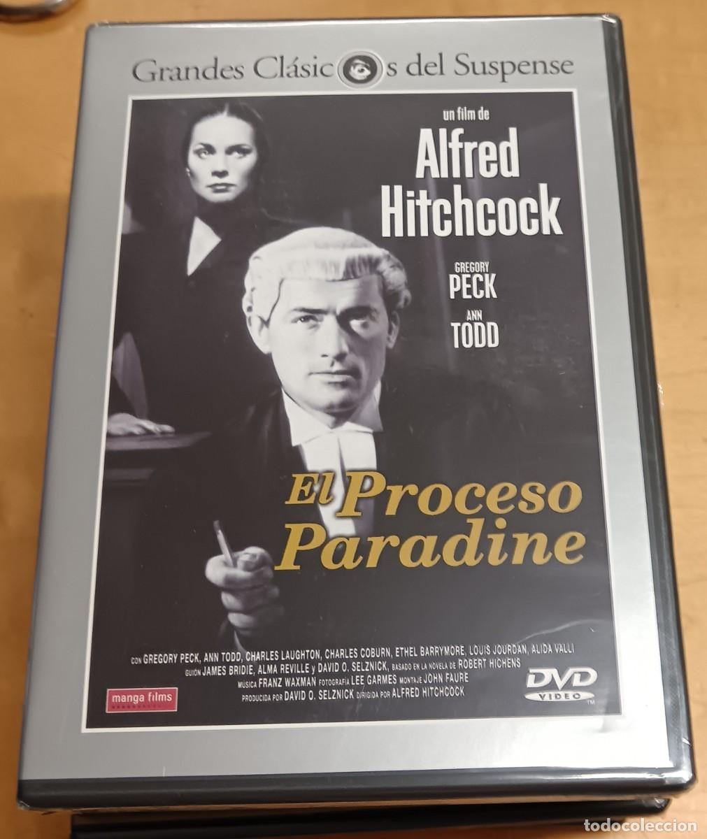 Cine: DVD EL PROCESO PARADINE GREGORY PECK ANN TODD ALFRED HITCHCOCK GRANDES CL&Aacute;SICOS DEL SUSPENSE MANGA