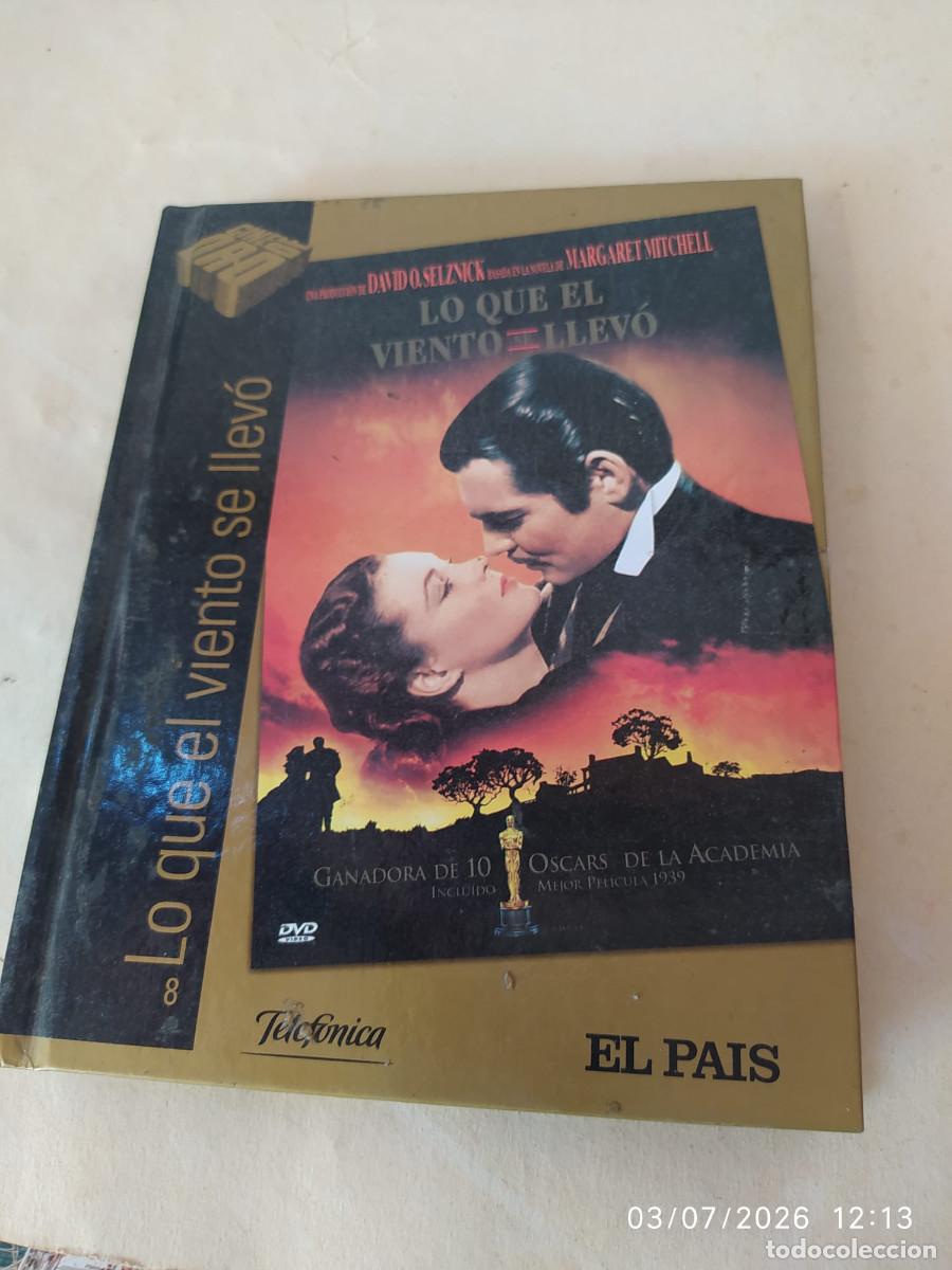 Cine: dvd lo que el viento se llevo de el pais y con su librito
