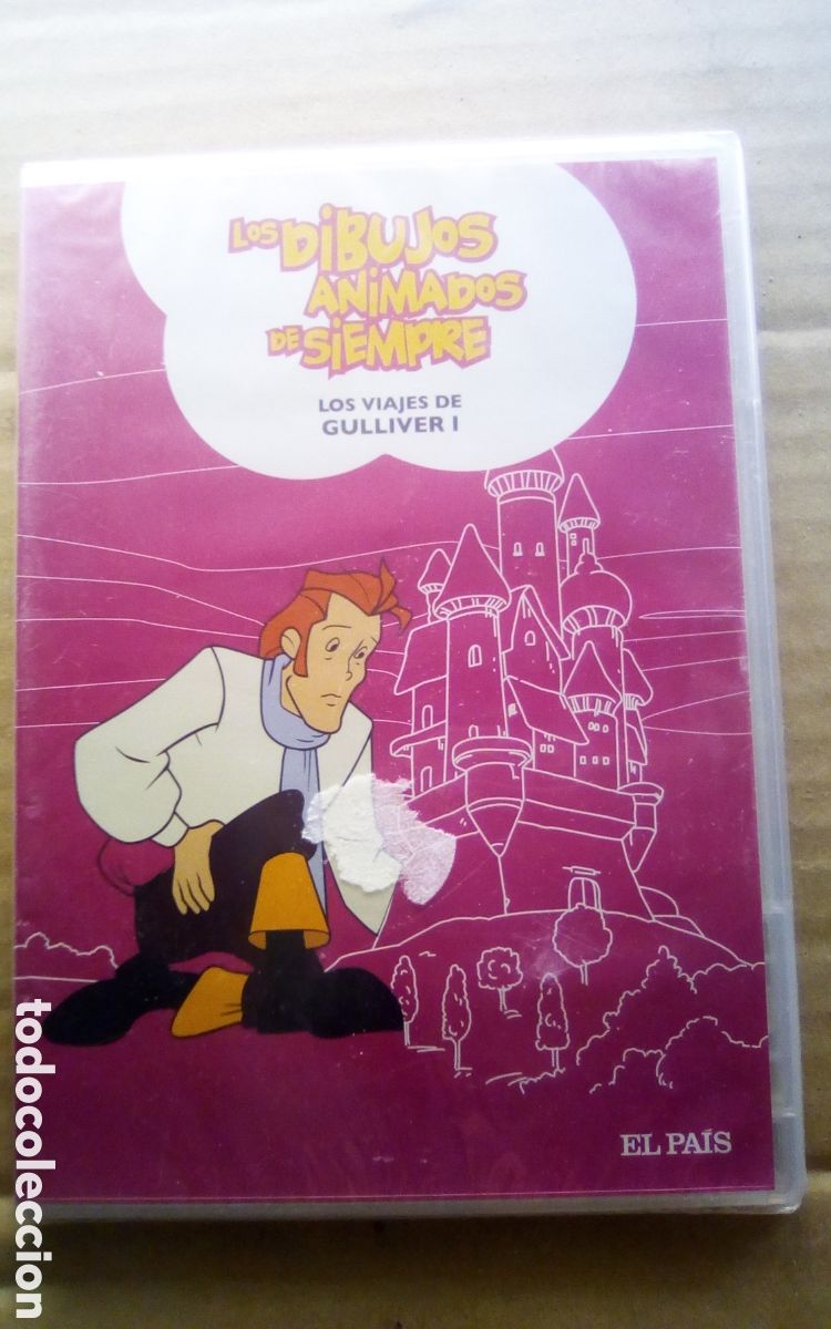 Cine: DVD. Los dibujos animados de siempre: los viajes de Gulliver I. Colecci&oacute;n El Pa&iacute;s. 2009. Caja slim.