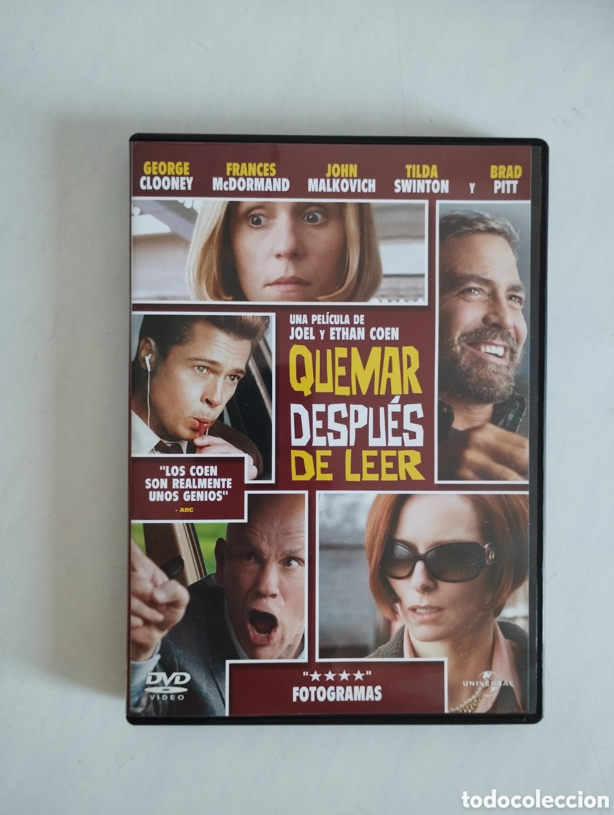 Cine: PELICULA DVD QUEMAR DESPUES DE LEER