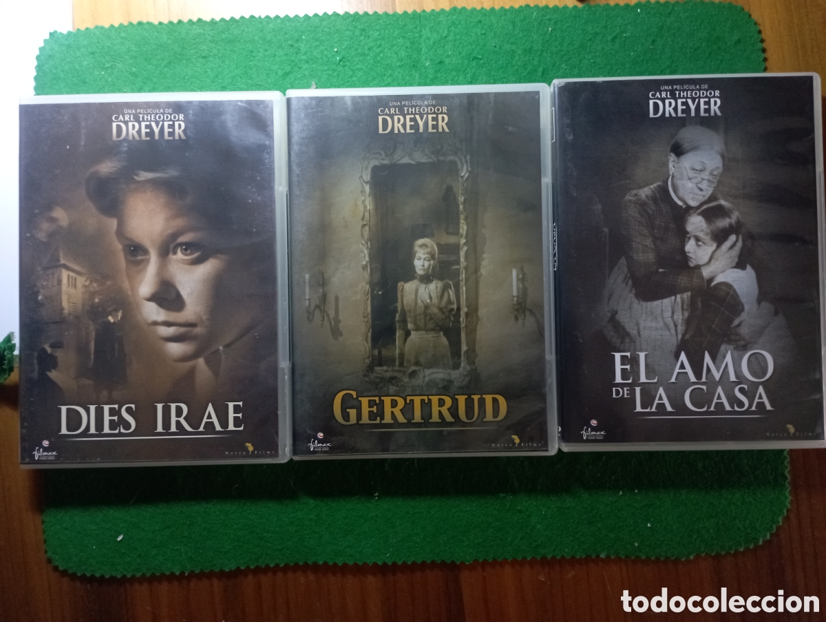 Cine: Lote 3 dvds Carl theodor Dreyer Dies Irae, Gertrud y El amo de casa