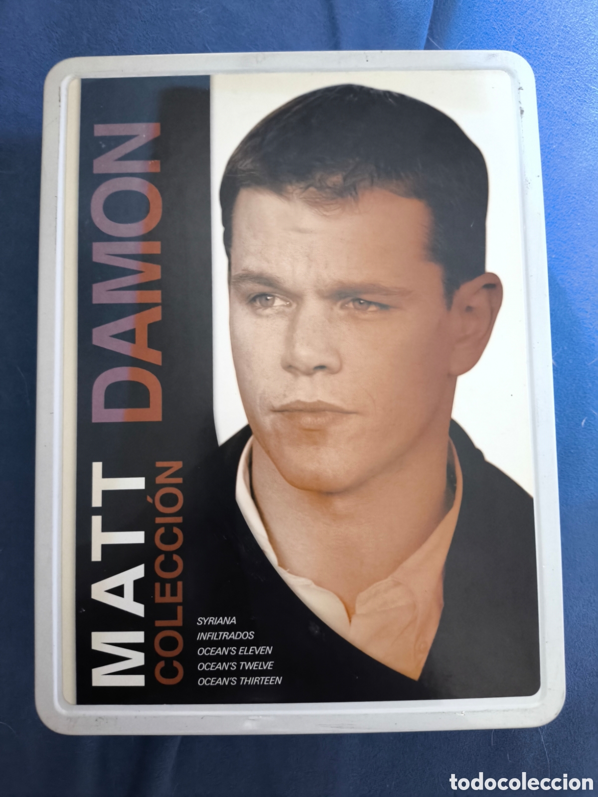 Cine: DVDs Matt Damon: 5 pel&iacute;culas en caja met&aacute;lica: Syriana + Infiltrados + Ocean&acute;s 11 +Ocean&acute;s 12+ Ocean