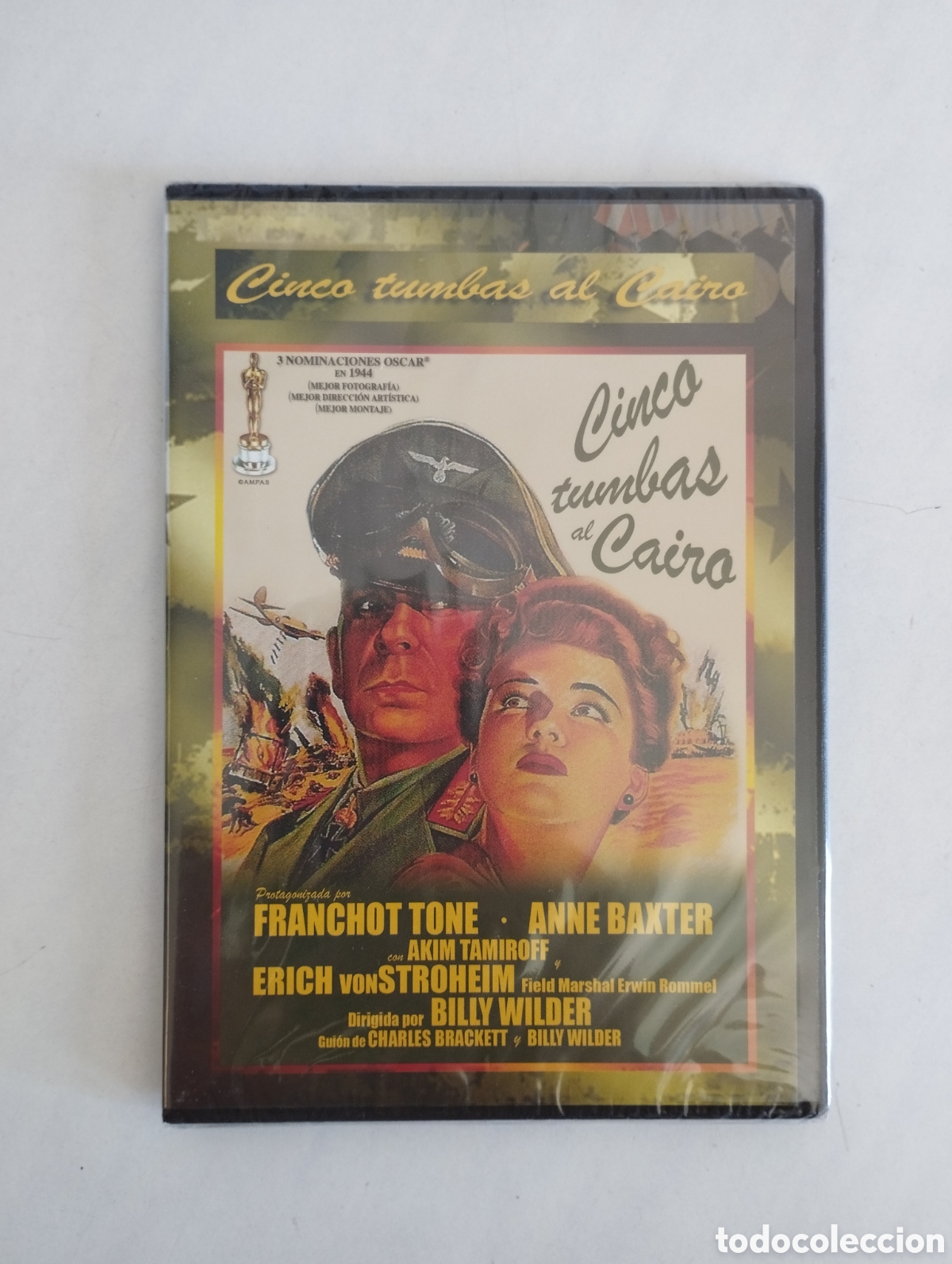 Cine: PELICULA DVD CINCO TUMBAS AL CAIRO SIN ABRIR PRECINTADA (estuche slim)