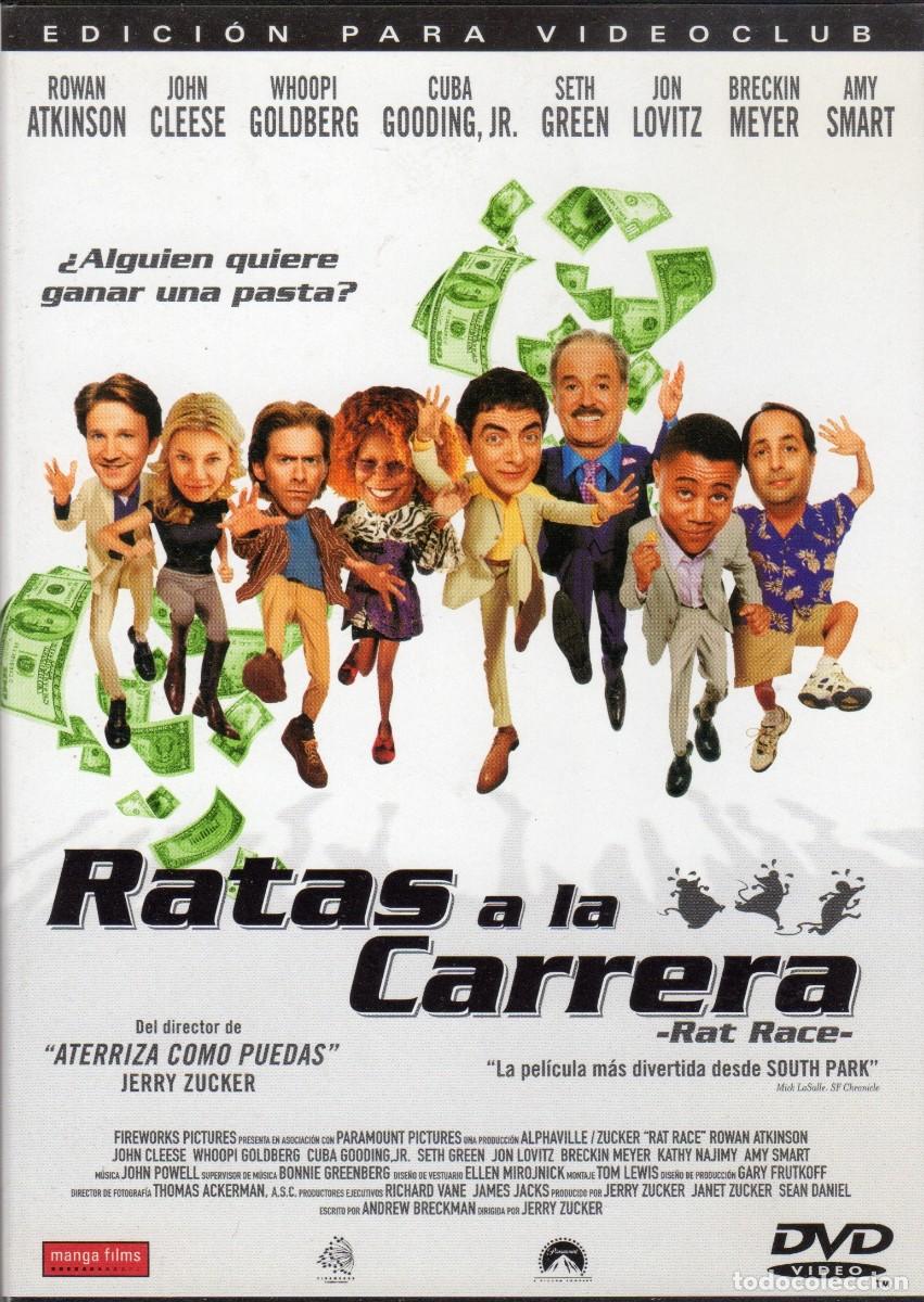 Cine: Ratas a la carrera DVD 2001 Atkinson John Cleese Whoopi Goldberg Amy Smart