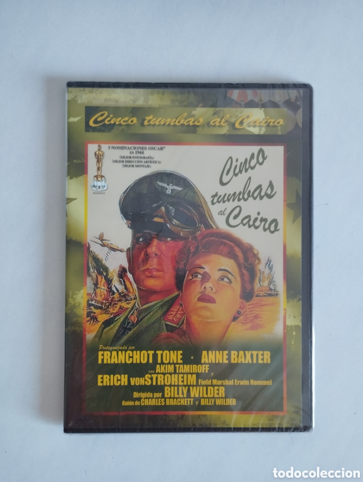 Kino: PELICULA DVD CINCO TUMBAS AL CAIRO SIN ABRIR PRECINTADA (estuche slim)