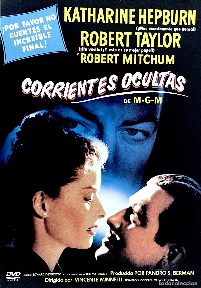 Cine: CORRIENTES OCULTAS. Robert Mitchum. Katharine Hepburn. Robert Taylor. Edmund Gwenn. Vincente Minelli