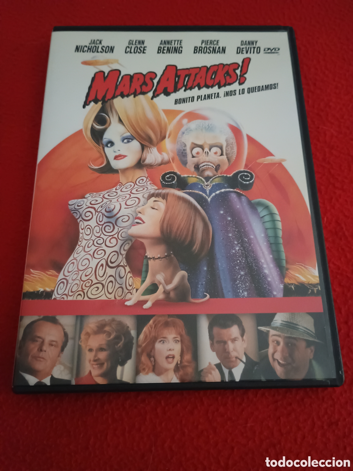 Cine: Dvd mars attacks - Tim burton Jack nicholson glenn close Tom Jones Pierce brosnan Michael j Fox