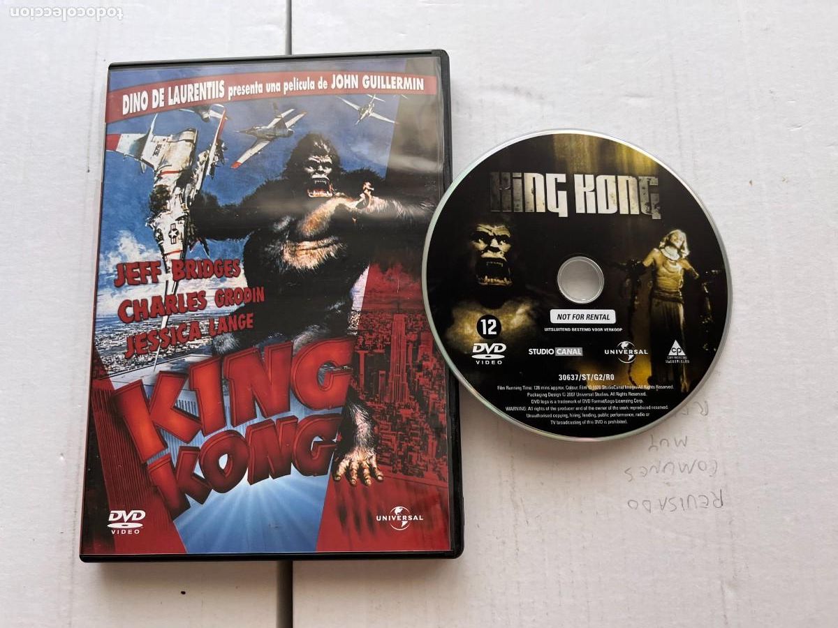 Cine: KING KONG DINO DE LAURENTIS JOHN GUILLERMIN PELICULA DVD KREATEN