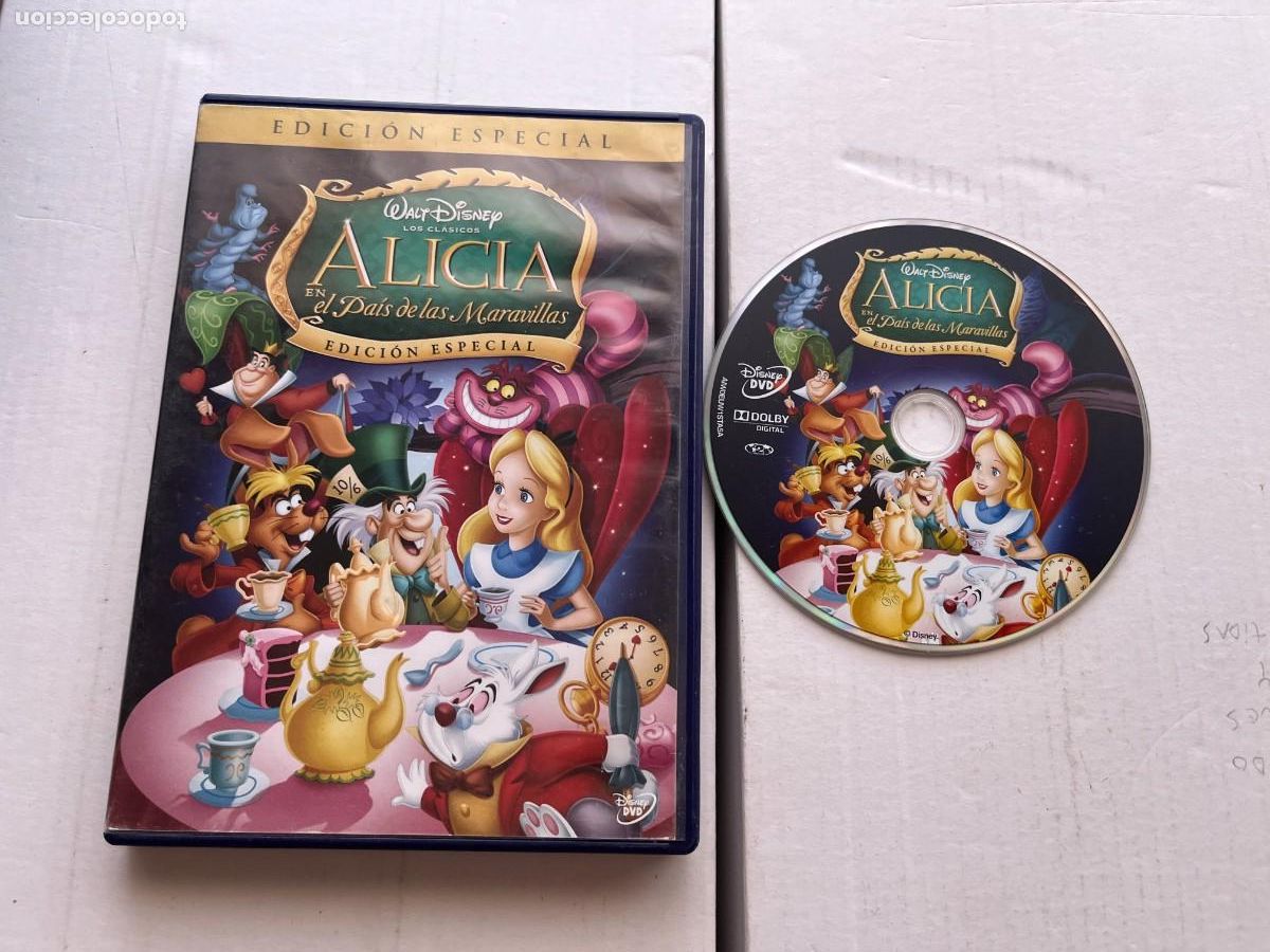 Cine: ALICIA EN EL PAIS DE LAS MARAVILLAS DISNEY PELICULA DVD KREATEN