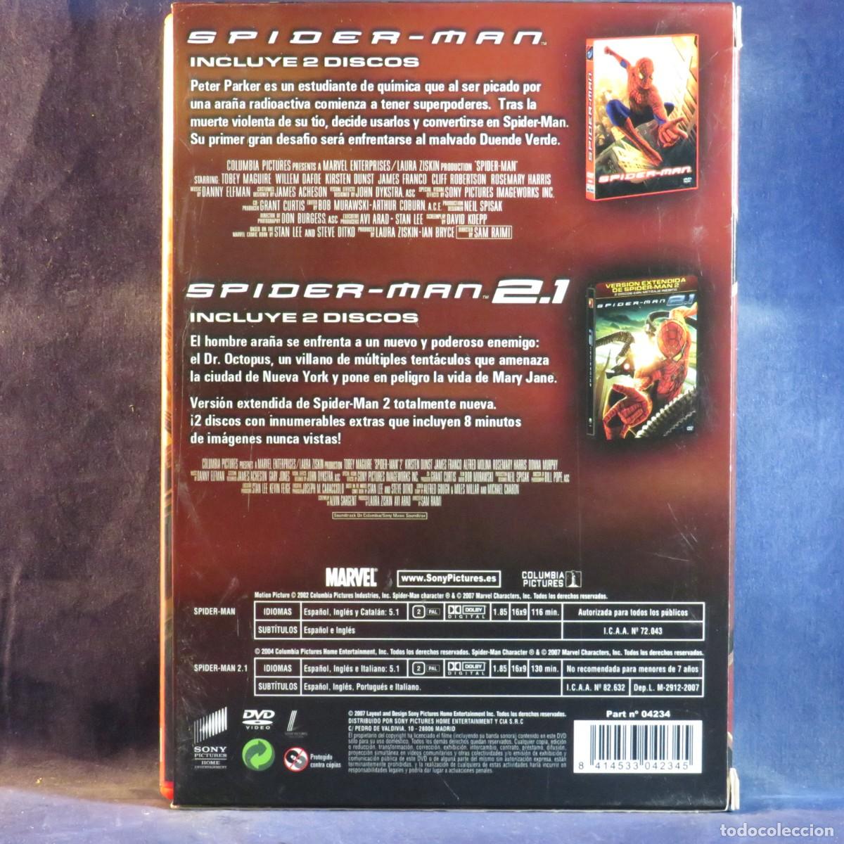 Cine: SPIDERMAN 1 Y 2 - 2 DVD - Foto 2