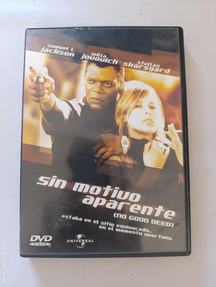 Cine: DVD SIN MOTIVO APARENTE - SAMUEL L. JACKSON, MILLA JOVOVICH - LEER DESCRIPCION (U4)
