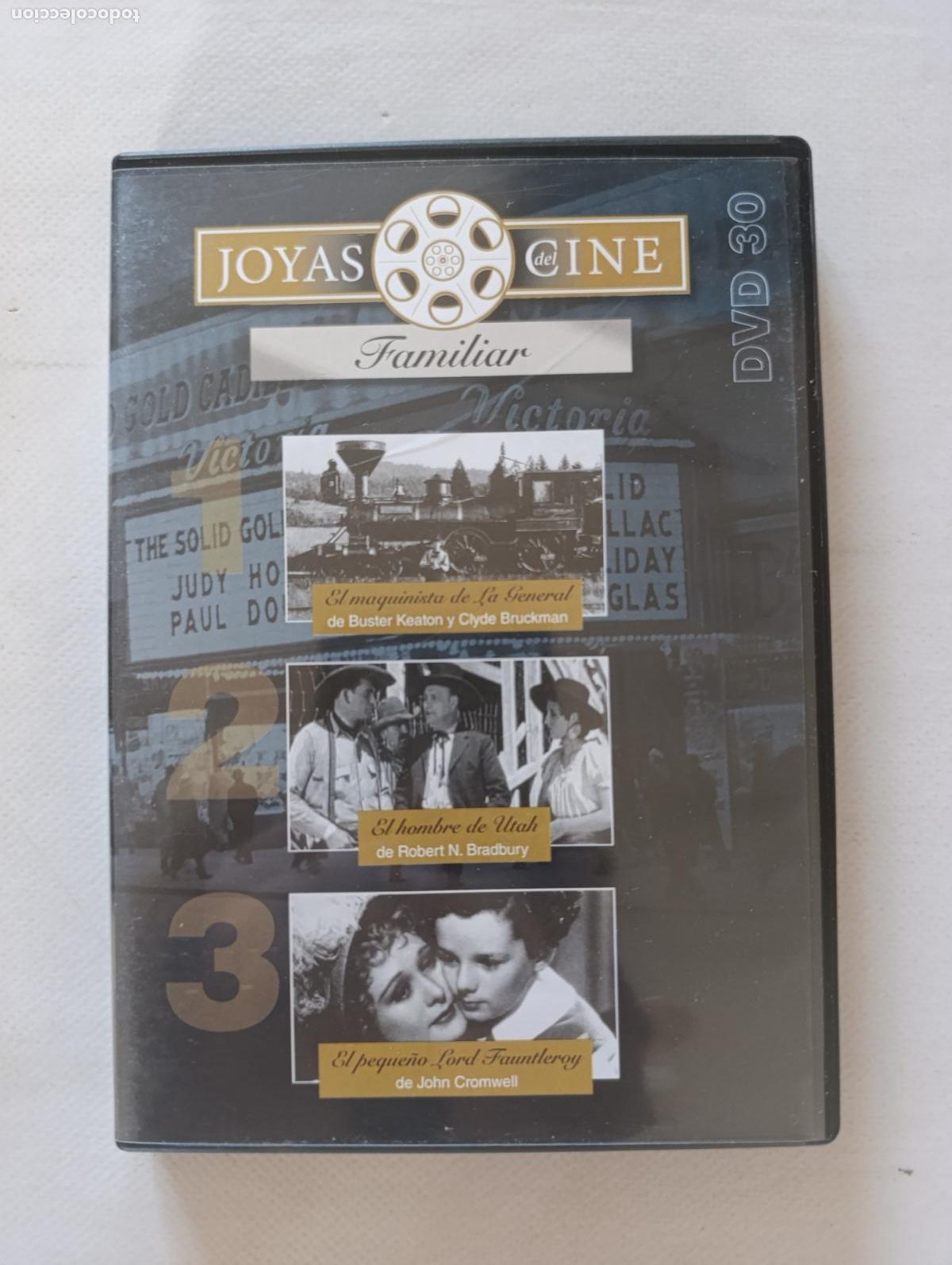 Cine: DVD EL MAQUINISTA DE LA GENERAL / EL HOMBRE DE UTAH / EL PEQUE&Ntilde;O LORD FAUNTLEROY (U4)