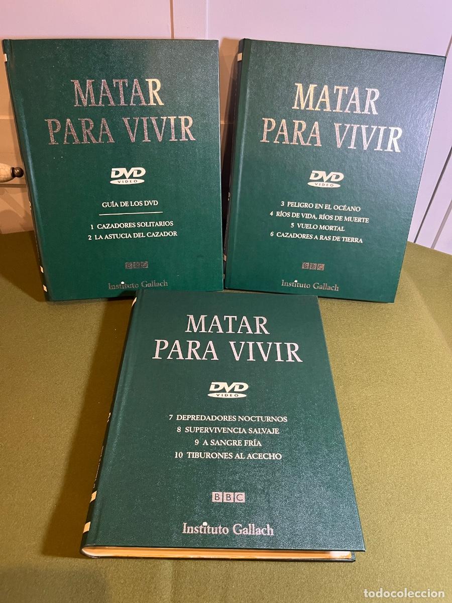 Cinema: Colecci&oacute;n completa Matar para Vivir BBC Instituto Gallach 10 DVD documentales naturaleza fauna salva