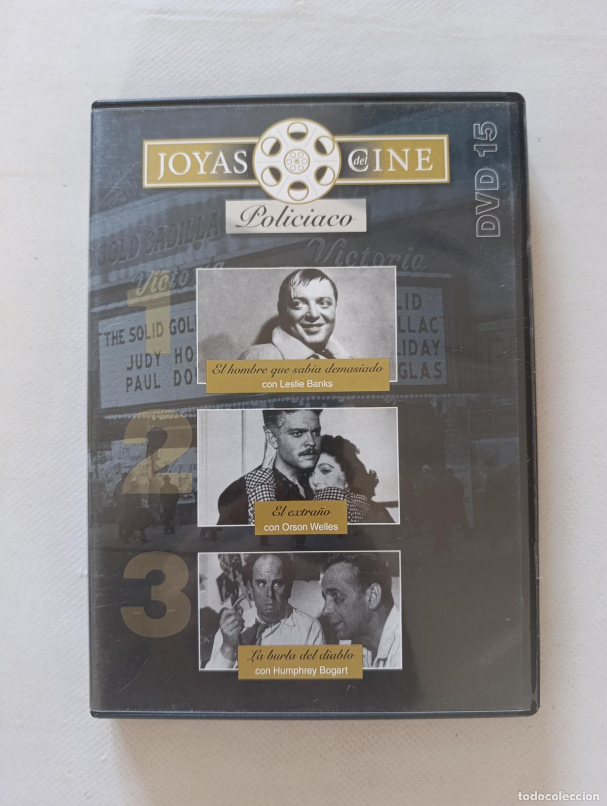 Cine: DVD EL HOMBRE QUE SABIA DEMASIADO / EL EXTRA&Ntilde;O / LA BURLA DEL DIABLO - CINE POLICIACO (W4)