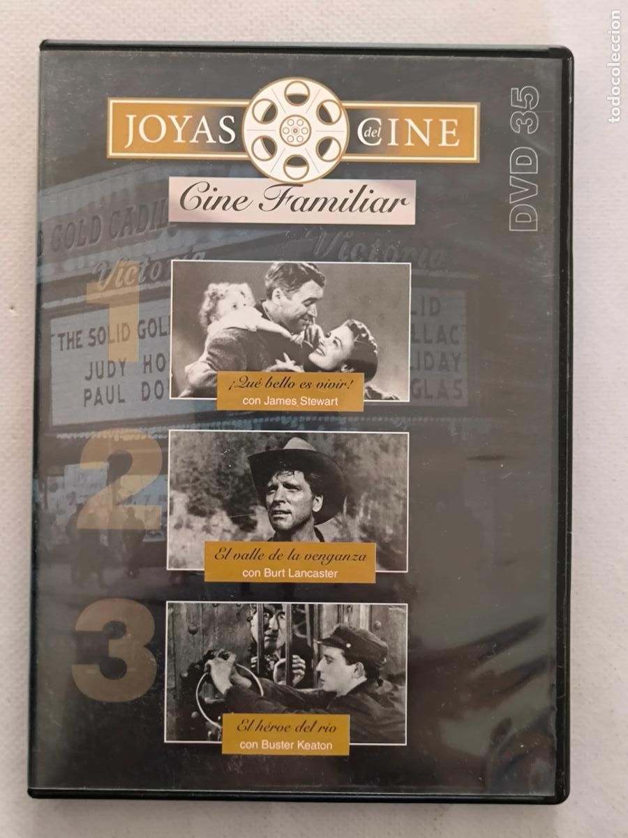 Cine: DVD QUE BELLO ES VIVIR / EL VALLE DE LA VENGANZA / EL HEROE DEL RIO - JOYAS DEL CINE N&ordm; 35 (X4A)