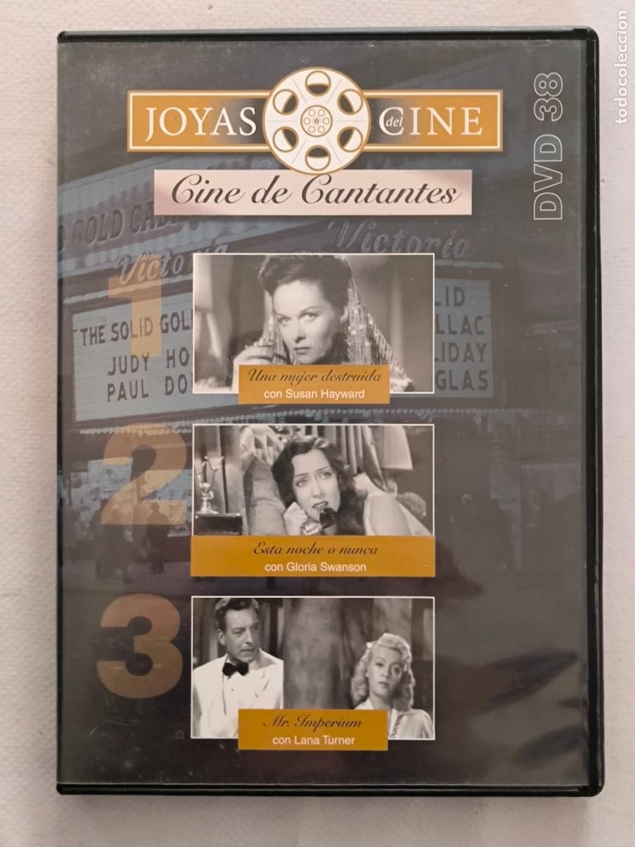 Cine: DVD UNA MUJER DESTRUIDA / ESTA NOCHE O NUNCA / MR. IMPERIUM - JOYAS DEL CINE N&ordm; 38 (X4A)