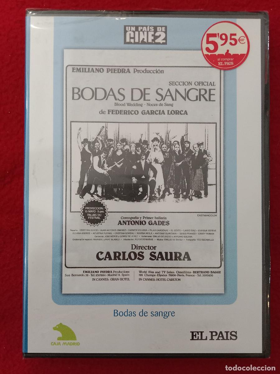 Cine: Bodas de Sangre - Pel&iacute;cula DVD - Cine Espa&ntilde;ol - Precintada