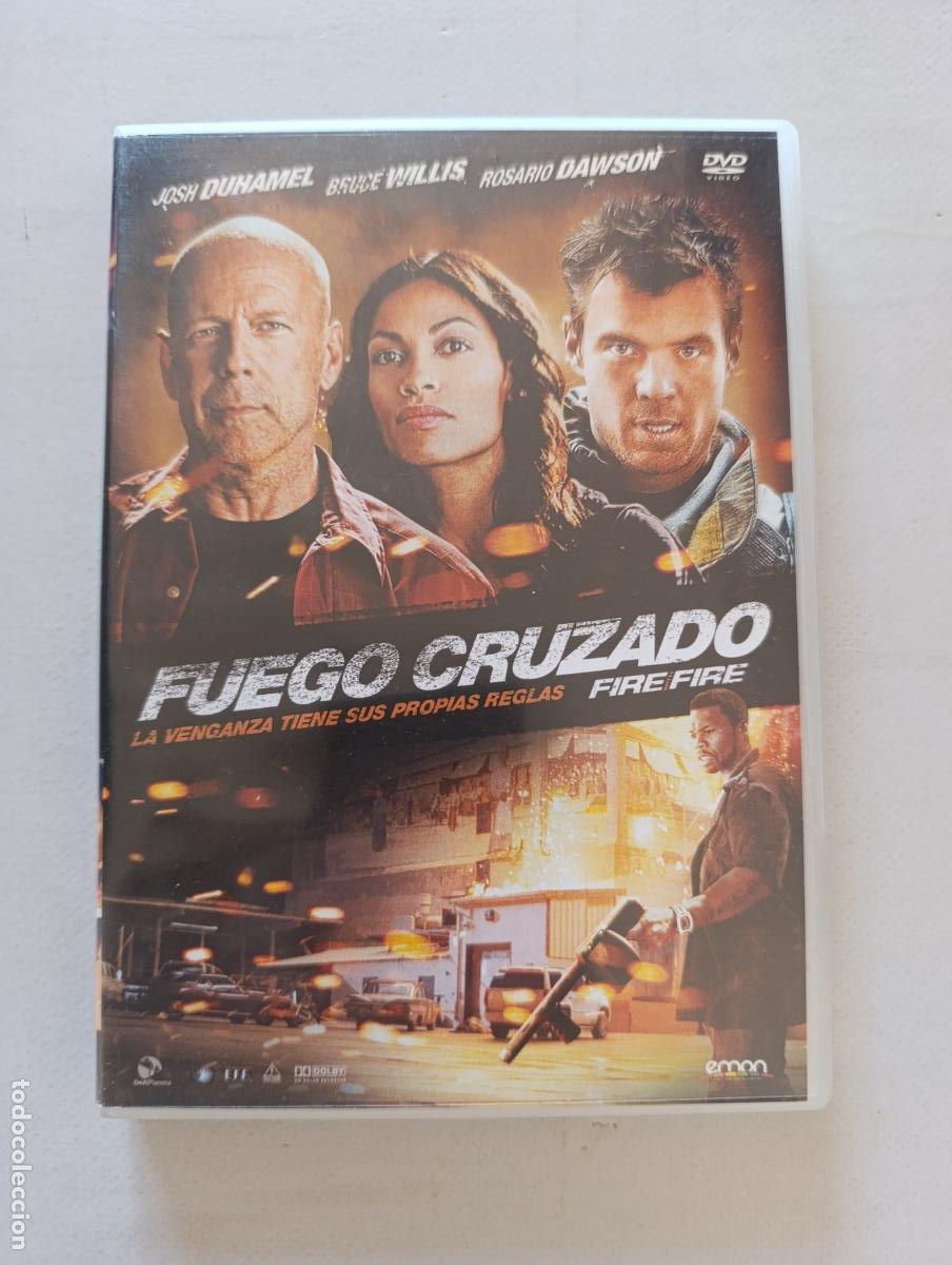Cine: DVD FUEGO CRUZADO - BRUCE WILLIS, JOSH DUHAMEL, ROSARIO DAWSON (D5)