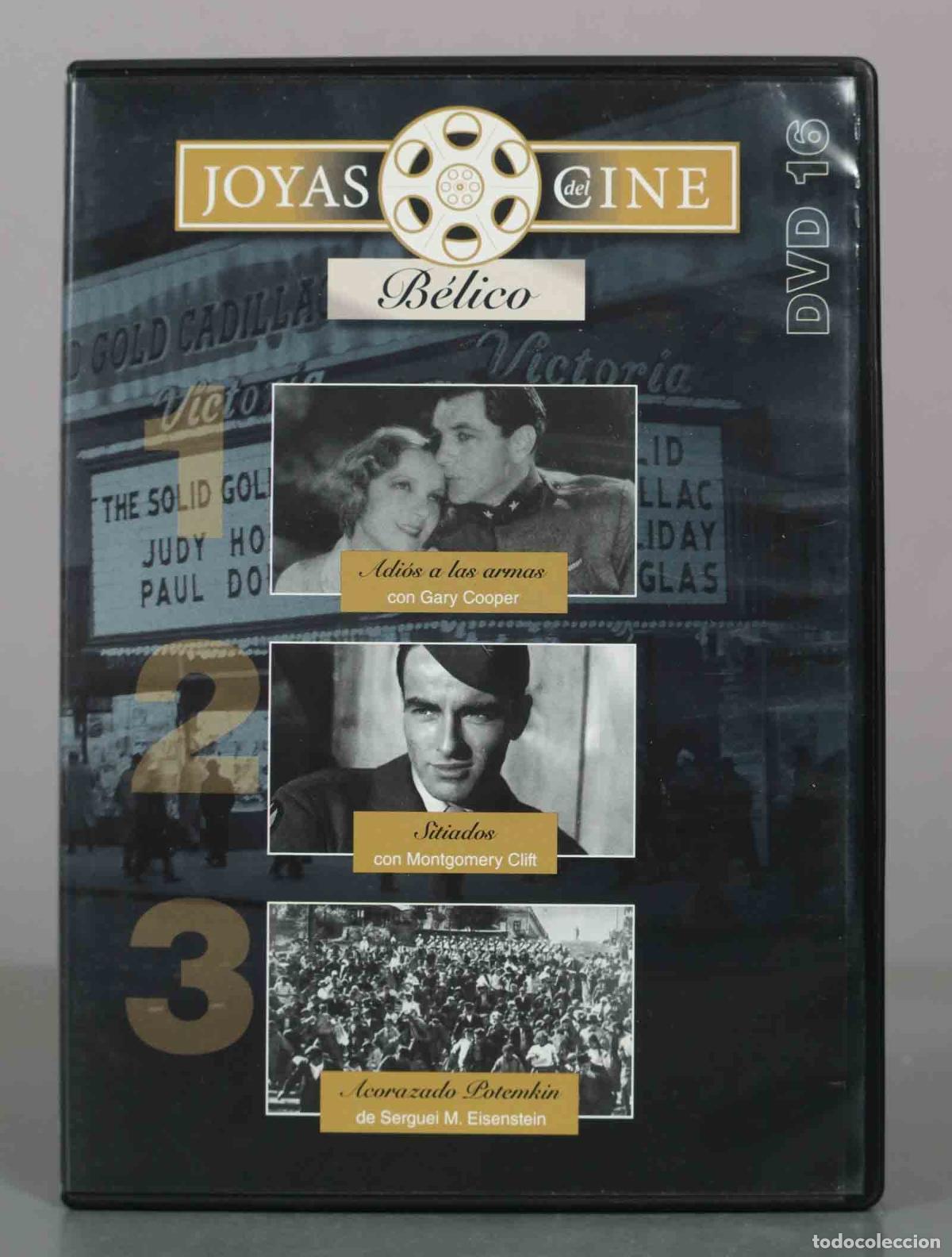Cine: DVD. Joyas del Cine B&eacute;lico - Gary Cooper, Montgomery Clift, Sergu&eacute;i M. Eisenstein