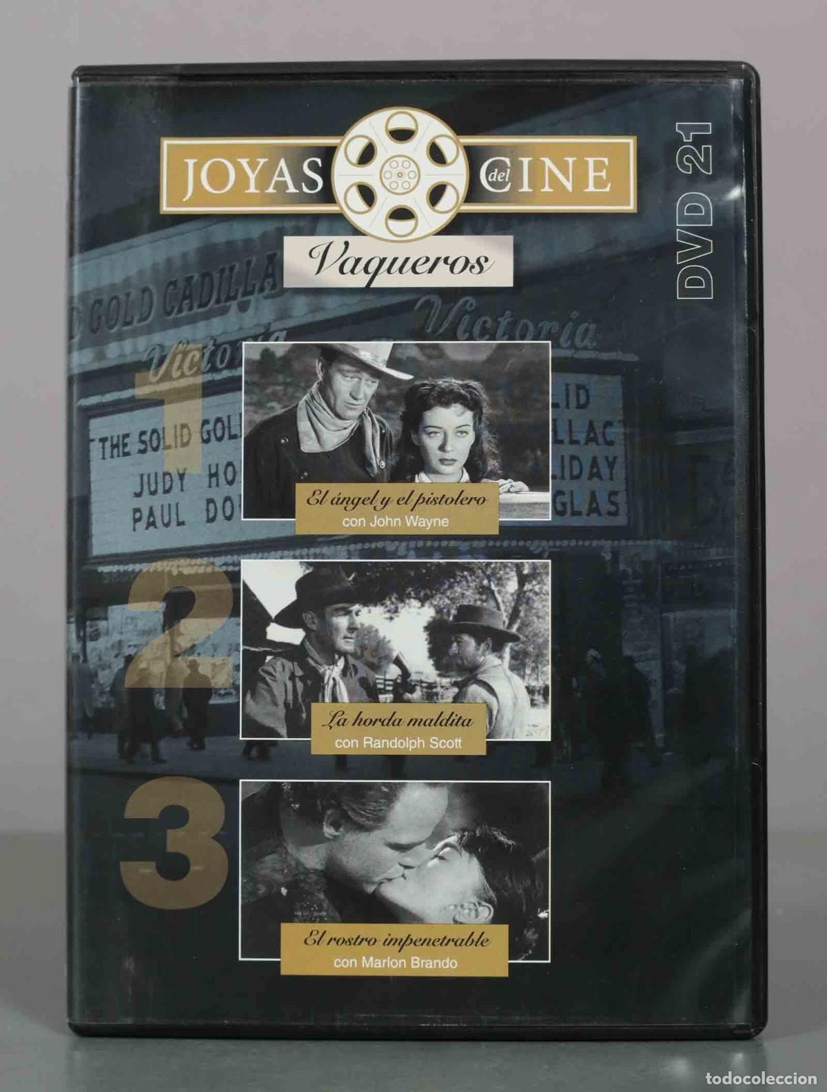 Cine: DVD. Joyas del Cine Vaqueros: El &aacute;ngel y el pistolero, La horda maldita, El rostro impenetrable - J