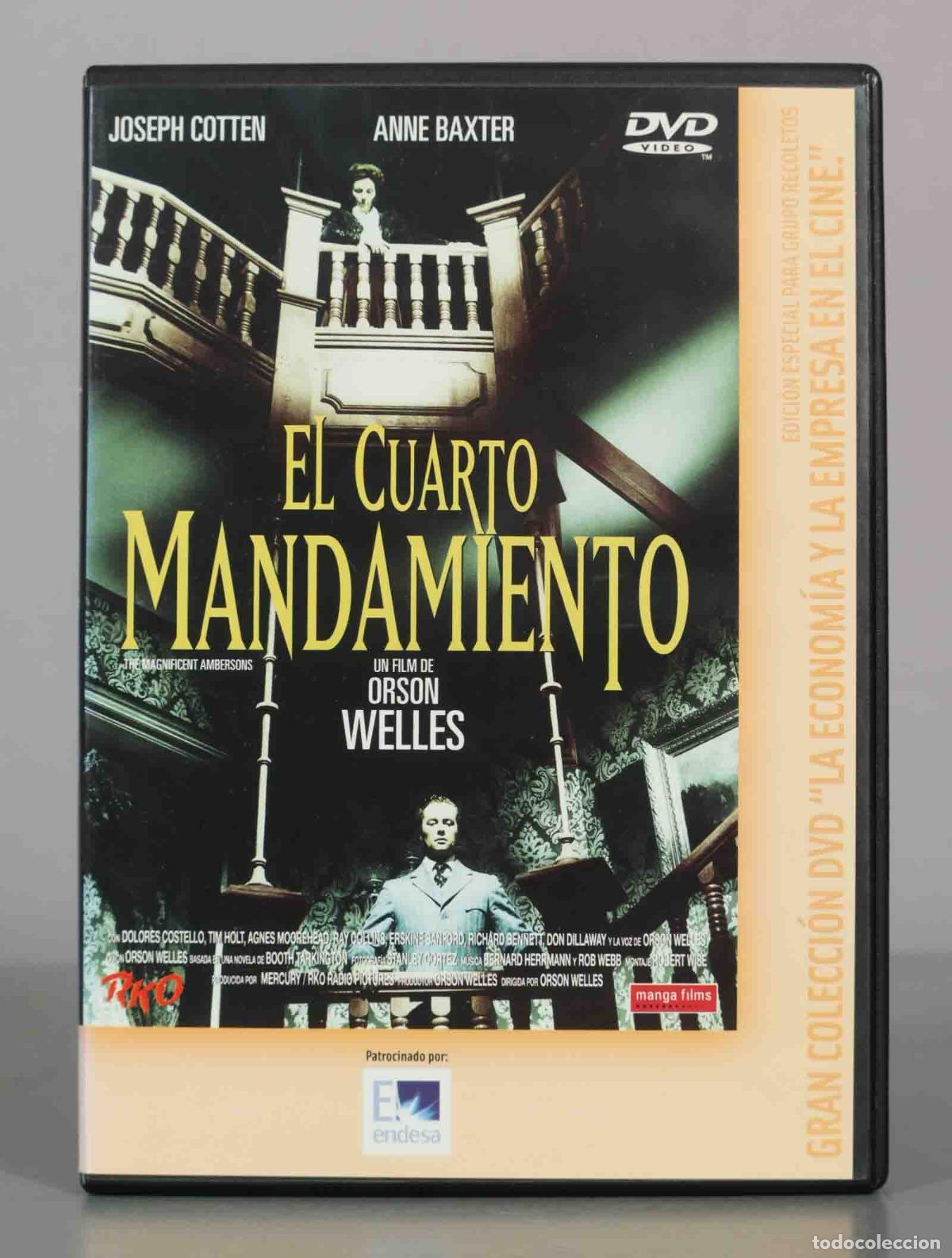 Cinema: DVD. El cuarto mandamiento - Orson Welles, Joseph Cotten, Anne Baxter