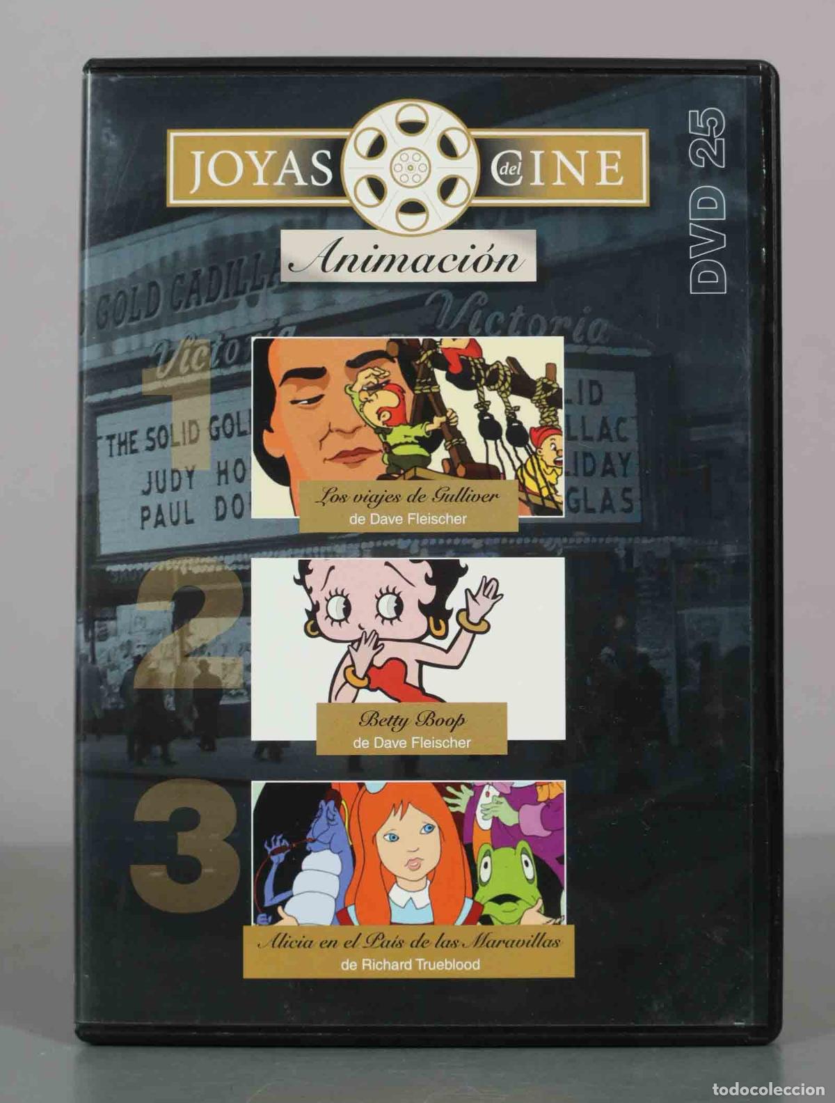 Cine: DVD. Animaci&oacute;n: Los viajes de Gulliver, Betty Boop, Alicia en el Pa&iacute;s de las Maravillas - Dave Flei
